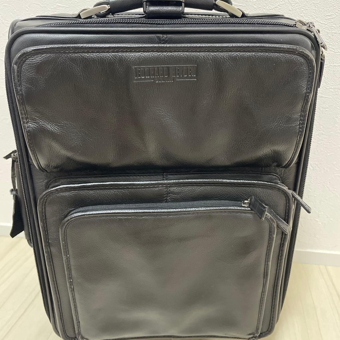 Leonhard Heyden 本革レザードイツ製　キャリーバッグ　ヴィンテージ