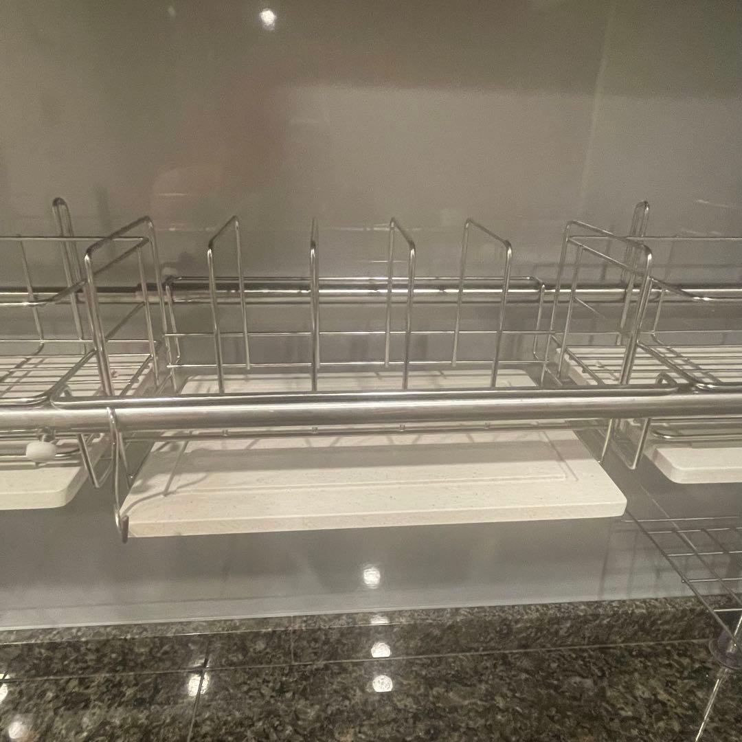 水切りラック 伸縮 KAWAKI 水切り ステンレス シンク上 水切りかご 食器