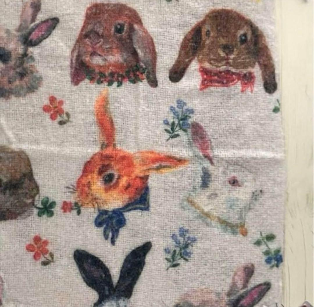 新品　ナタリーレテ　シャギー ブランケット　ラビット　うさぎ　ウサギ