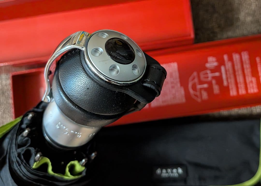 davek Solo 折りたたみ傘 黒/緑⭐️収納ケース付き