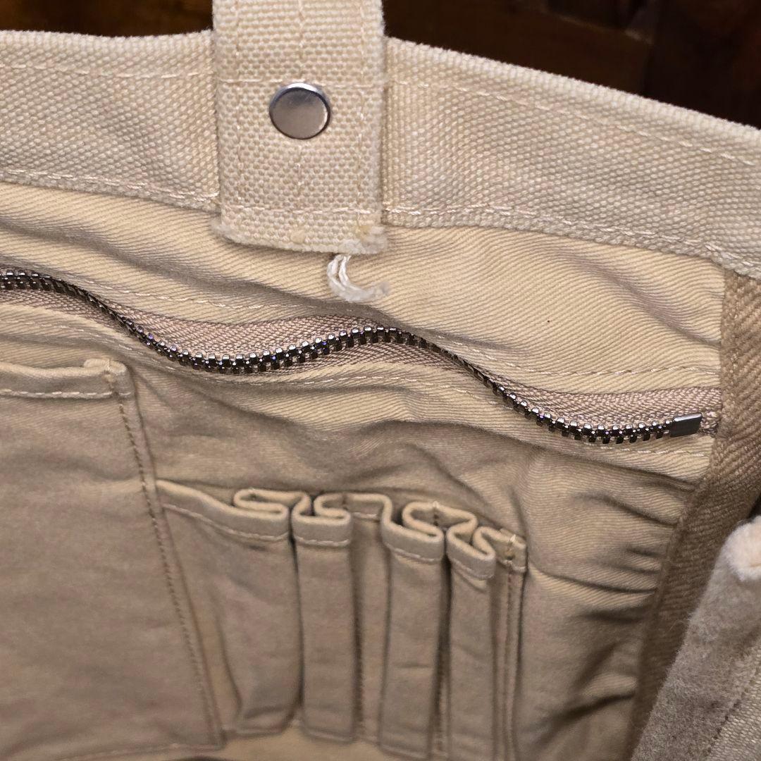 京都　一澤信三郎帆布鞄　トートバック　弁護士かばん　ベージュ