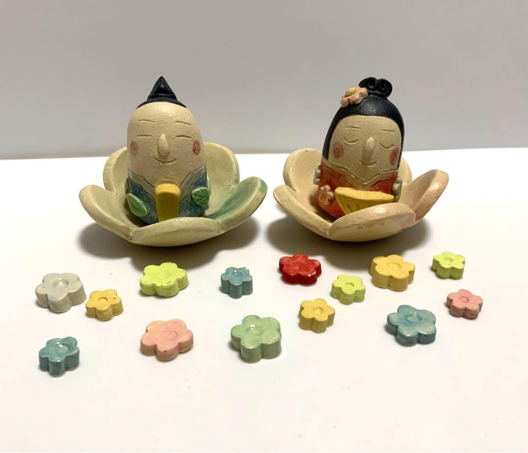 【美品】岡崎順子 お雛様　おはじき セット