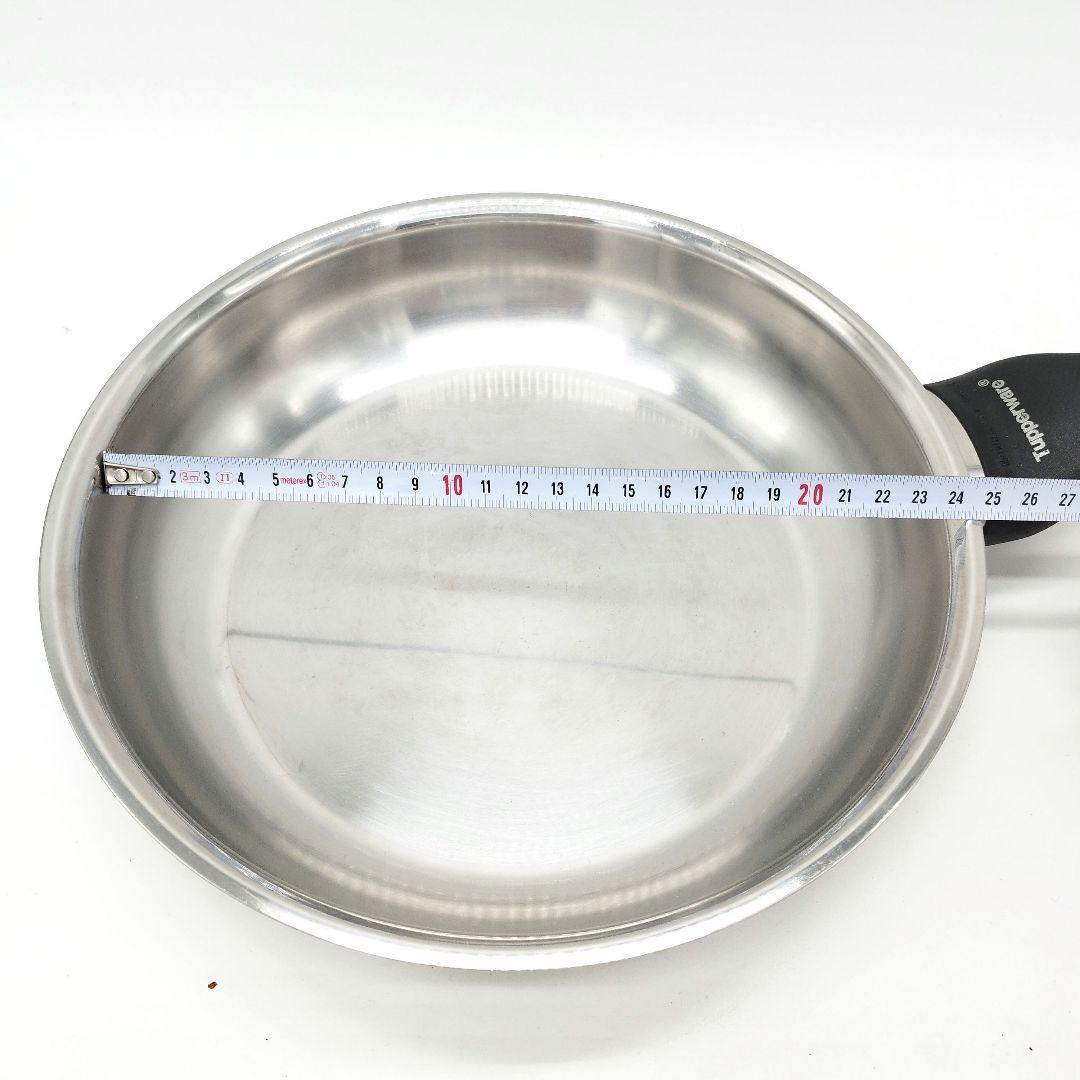 タッパーウェア　ステンレスフライパン　24cm　IH・ガス火対応