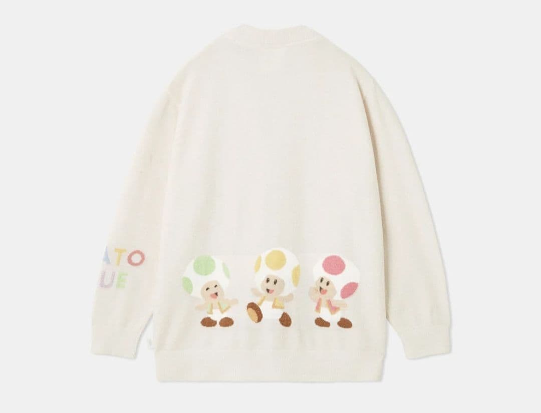 ジェラートピケ スーパーマリオ コラボ キノピオ カーディガン S-Mサイズ