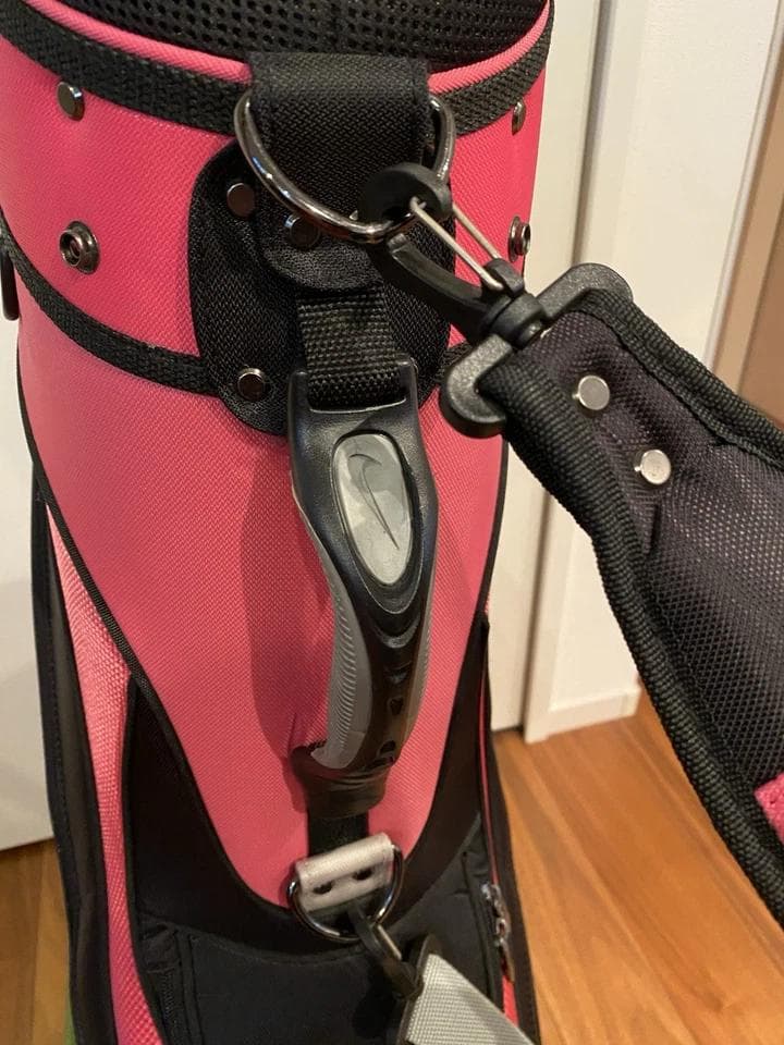 ナイキ レディース ピンク 軽量 ゴルフバッグ カート キャディバッグ レア