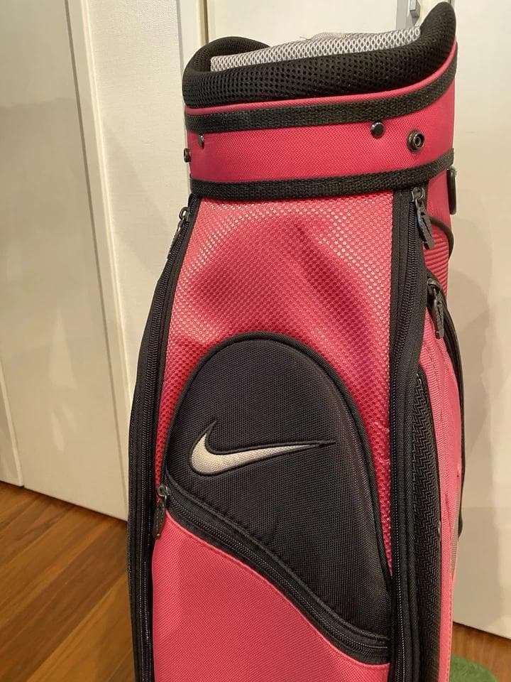 ナイキ レディース ピンク 軽量 ゴルフバッグ カート キャディバッグ レア