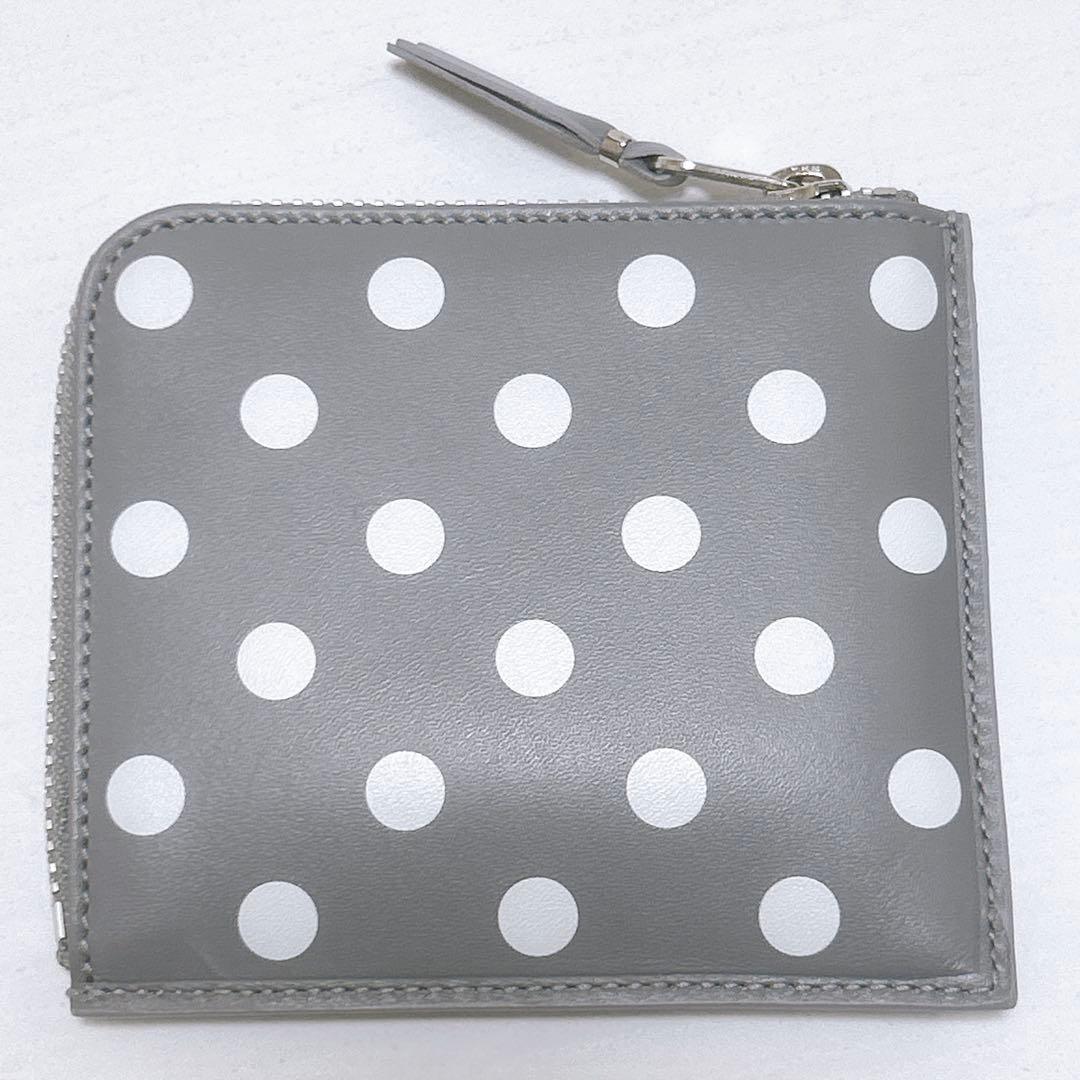 新品同様✨コムデギャルソン ポルカドット ケース L字ジップ 財布