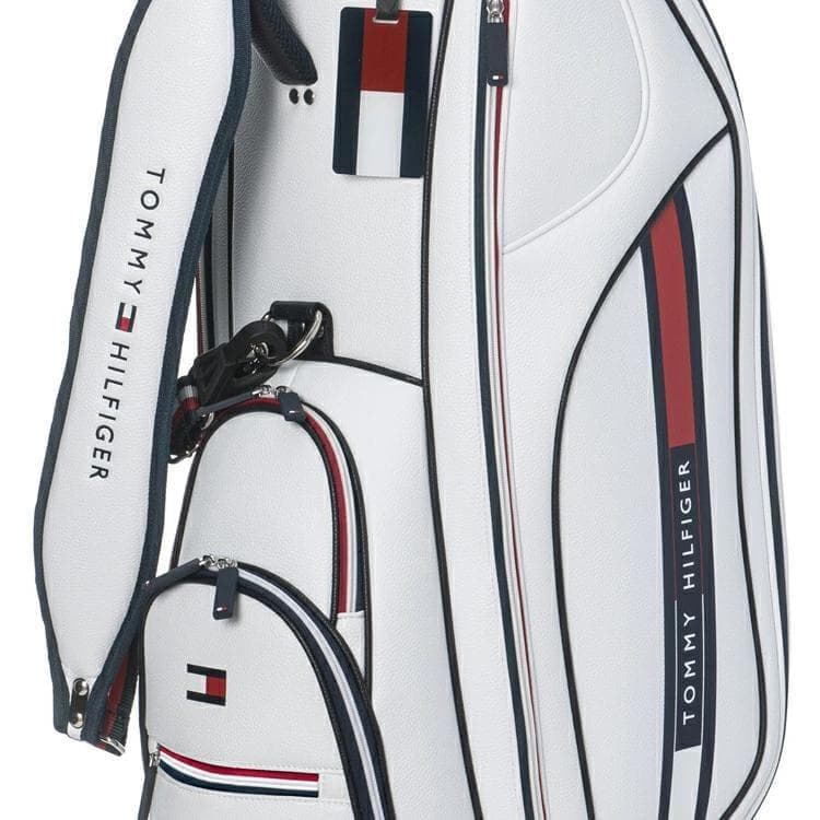新品 トミーヒルフィガーゴルフ キャディバッグ THMG5SC4 ホワイト
