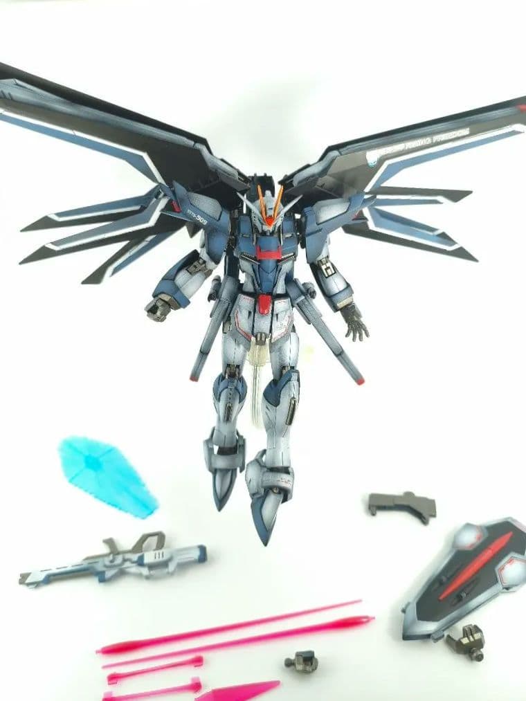 HG ライジングフリーダムガンダム 塗装済み完成品 全塗装