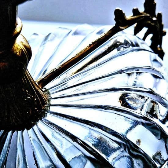 貴重★オールドバカラ ガーゴイルの金縁バンブーゴブレット【1890年頃】