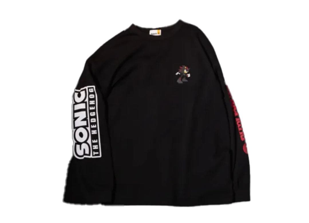 XL Timberland Sonic シャドウ・ザ・ヘッジホッグ Tシャツ黒い