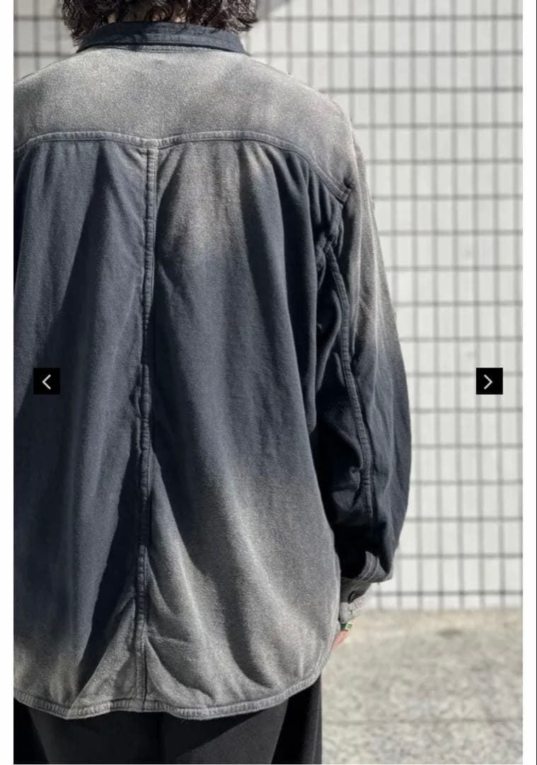 トップス khoki 26SS Faded Memory Shirt BLACK 2