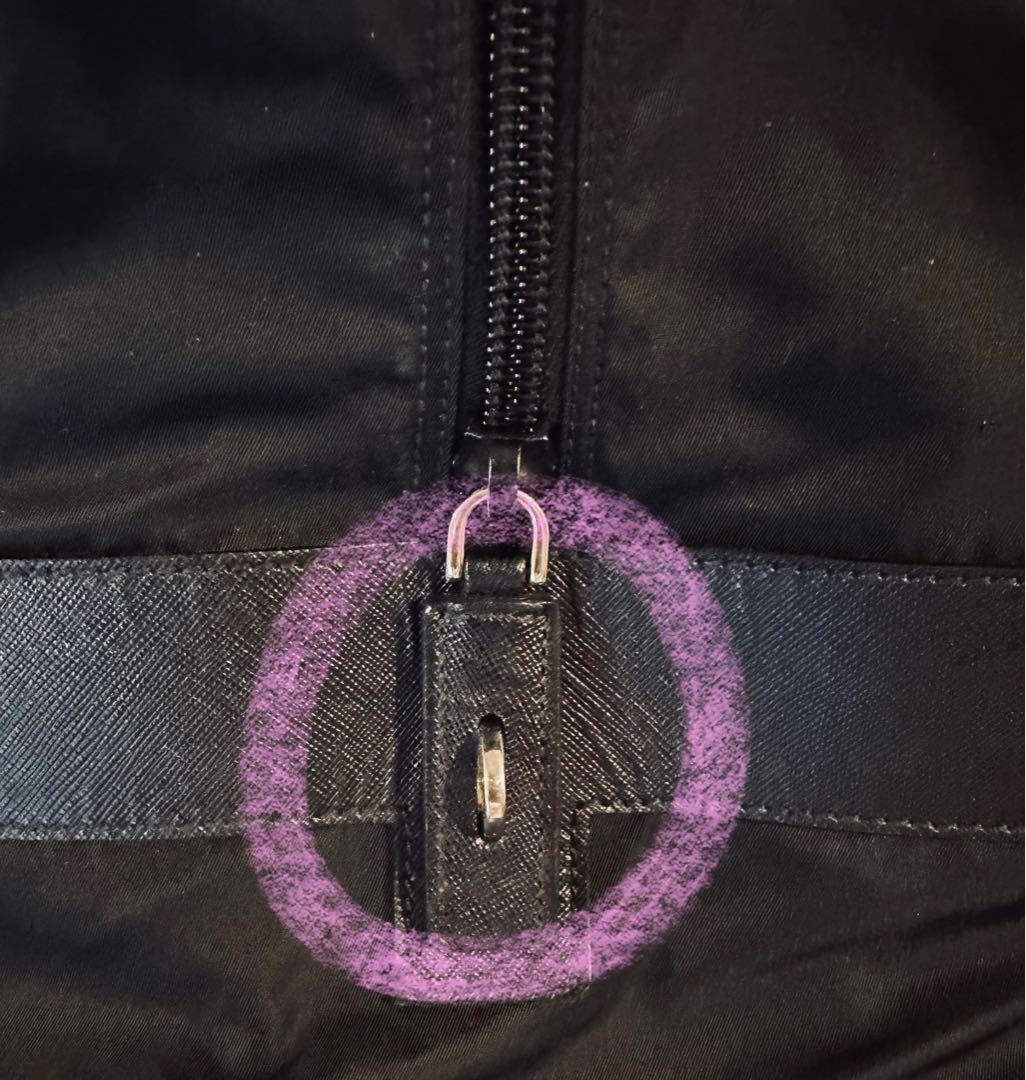 PRADプラダ　ボストンバッグ　三角プレート　ナイロン　ブラック　旅行