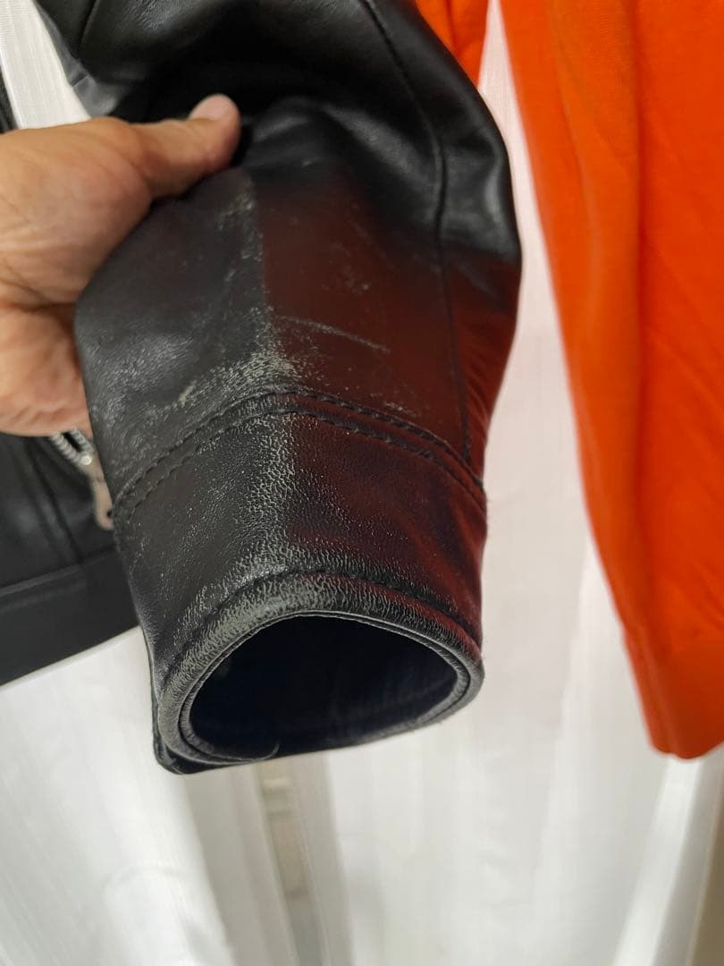 定価4万⭐︎RattleTrap 本革 シングル ライダースL ラムレザー