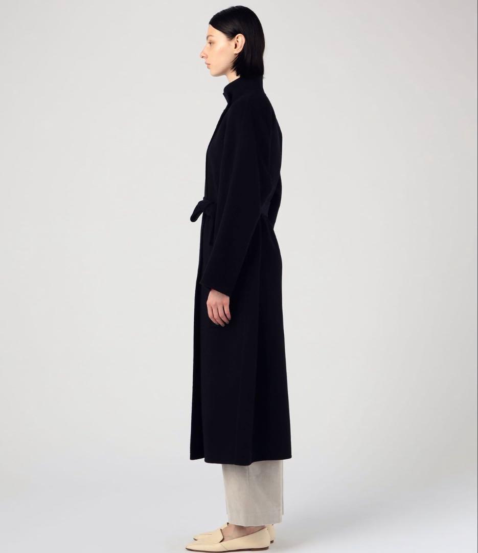 トゥモローランド　スーパーダブルフェイス ベルテッドコート　ネイビー