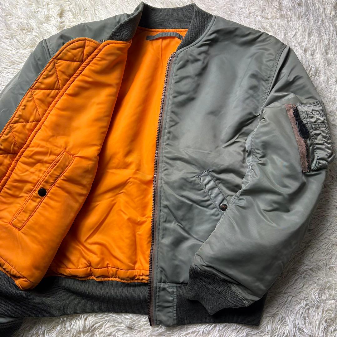 極美品　HOUSTON ヒューストン　MA-1 フライトジャケット　Lサイズ