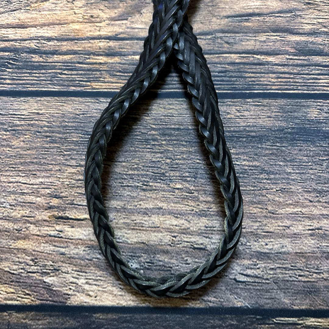 小物 WHITEHOUSECOX / leather mesh belt