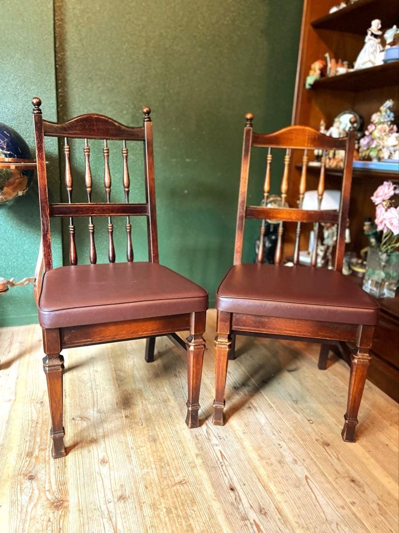 飛騨 キツツキ 椅子セット アンティーク インテリア 当時物 昭和レトロ 喫茶店