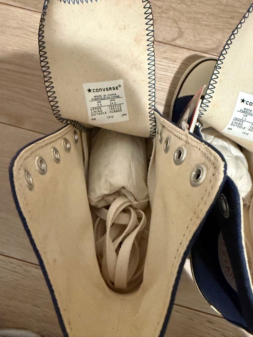 CONVERSE ネイビー ハイヒールスニーカー(新品未使用)レア