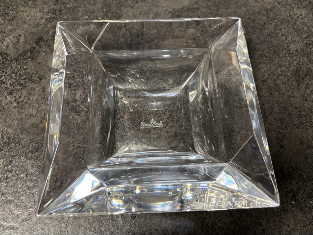 BVLGARI（ブルガリ）灰皿 角型 エキセントリカ 14cm　※未使用・美品