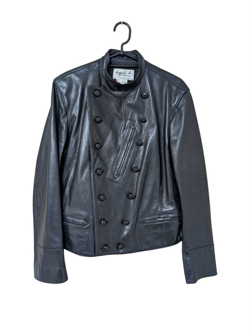 アニエスベー スペシャル レザー ジャケット ナポレオン 40サイズ