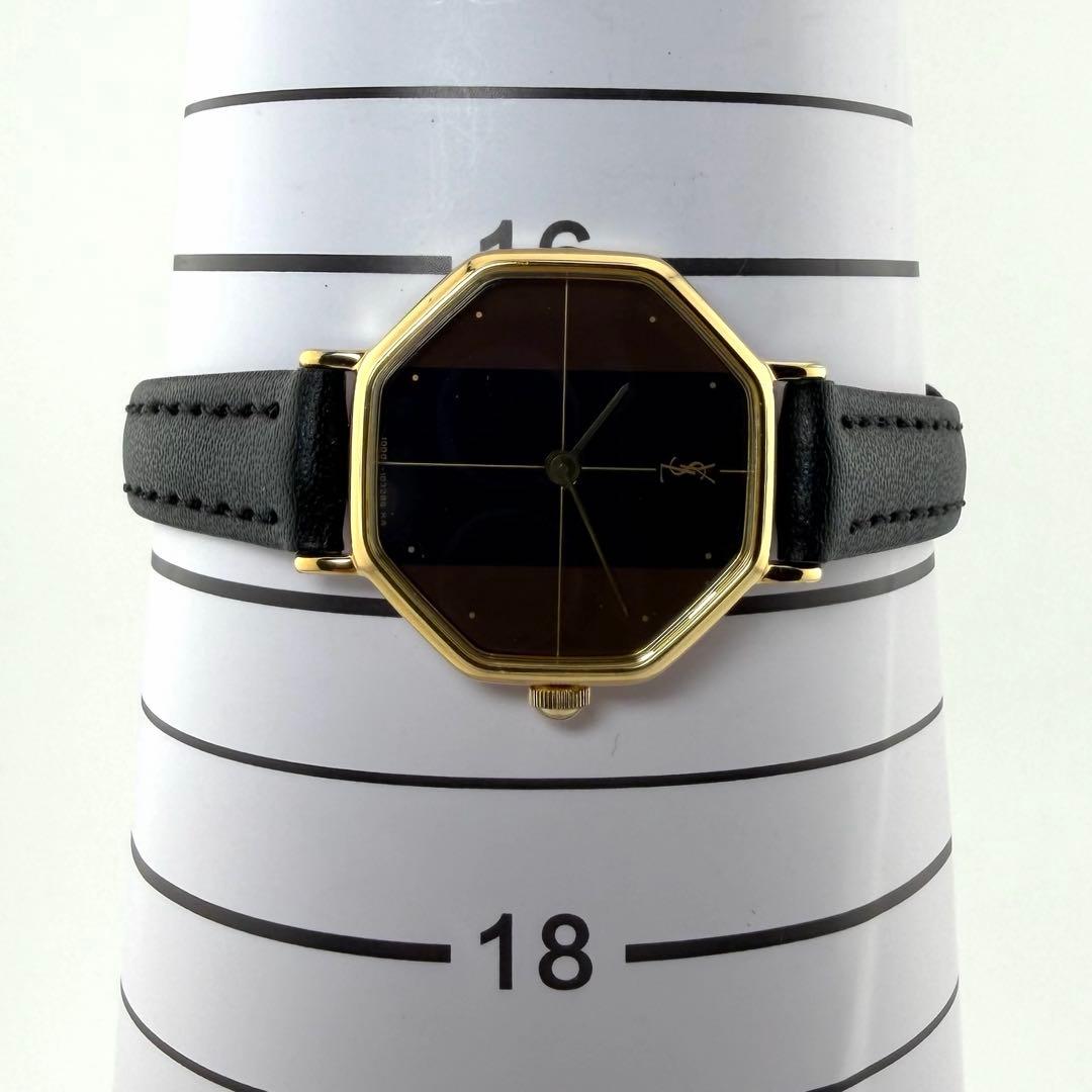 【新品電池/新品ベルト/稼働】サンローラン 4-101791 腕時計 オクタゴン