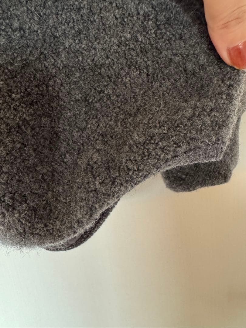 RHC ボア　ハーフジップ　プルオーバー　グレー　XSサイズ