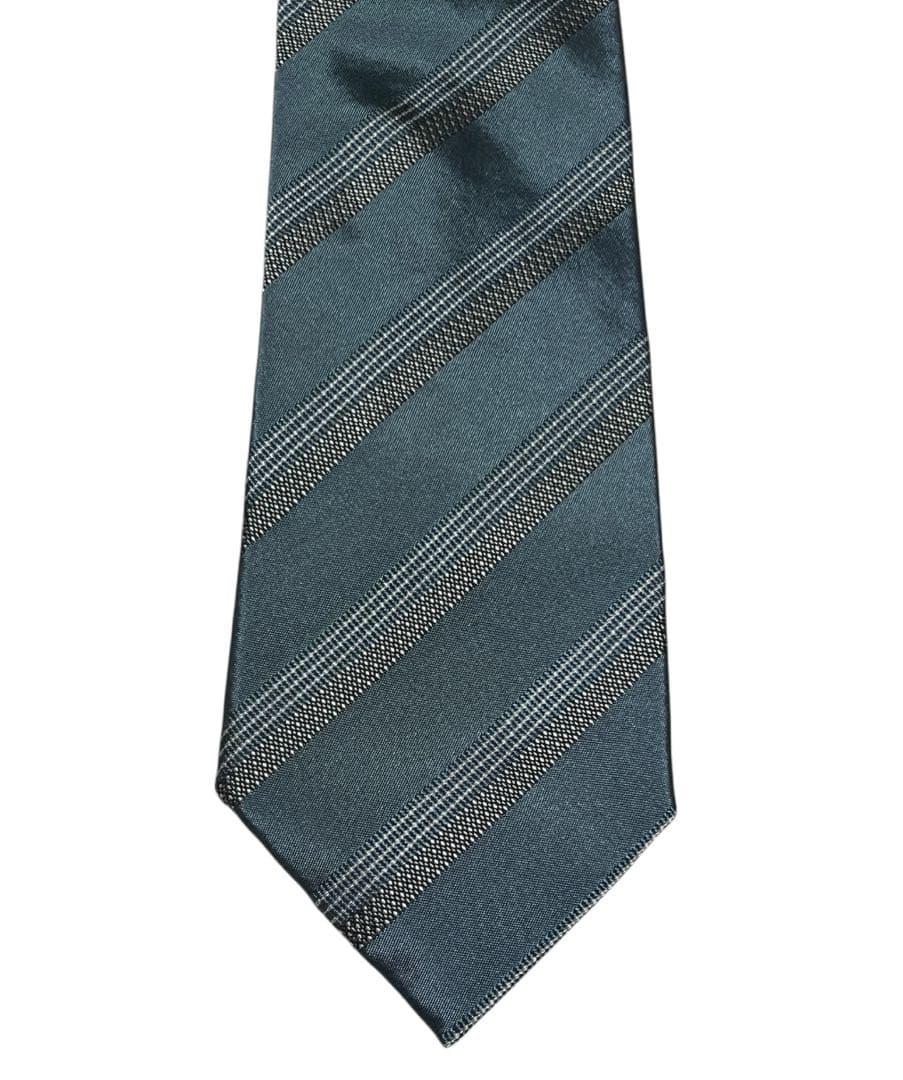 ［美品］PRADA　プラダ　ネクタイ　イタリア製　ストライプ柄　ハイブランド