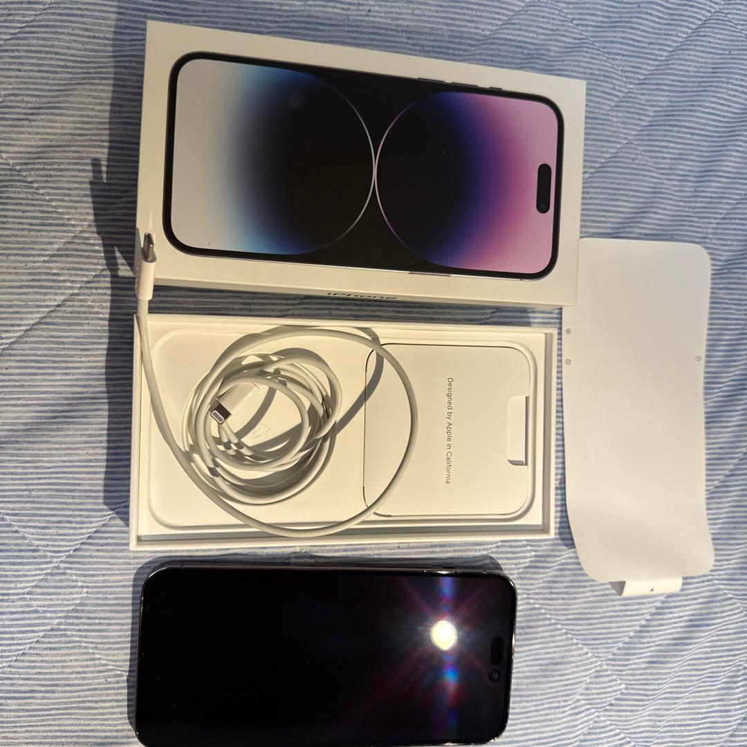 【美品】iPhone 14 Pro Max 256GB ディープパープル