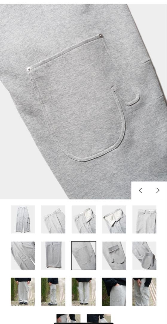 TOZAOU \"Miton Carry Pants\" gray Mサイズ