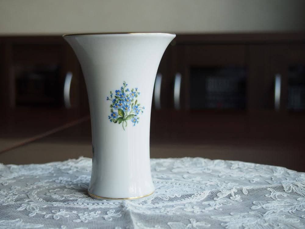 Augarten アウガルテン　忘れな草　勿忘草　花瓶　ベース