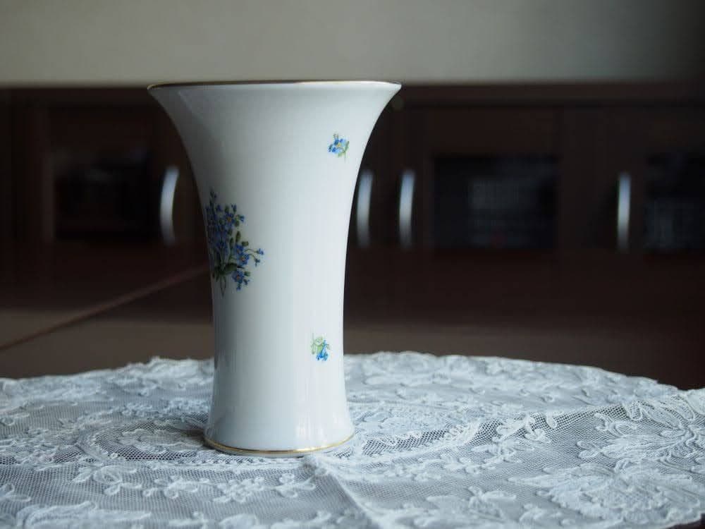 Augarten アウガルテン　忘れな草　勿忘草　花瓶　ベース