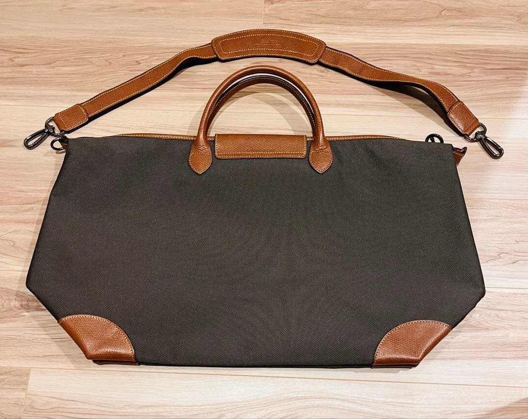 ロンシャンLONGCHAMP ボストンバッグ ボックスフォード カーキ/ブラウン