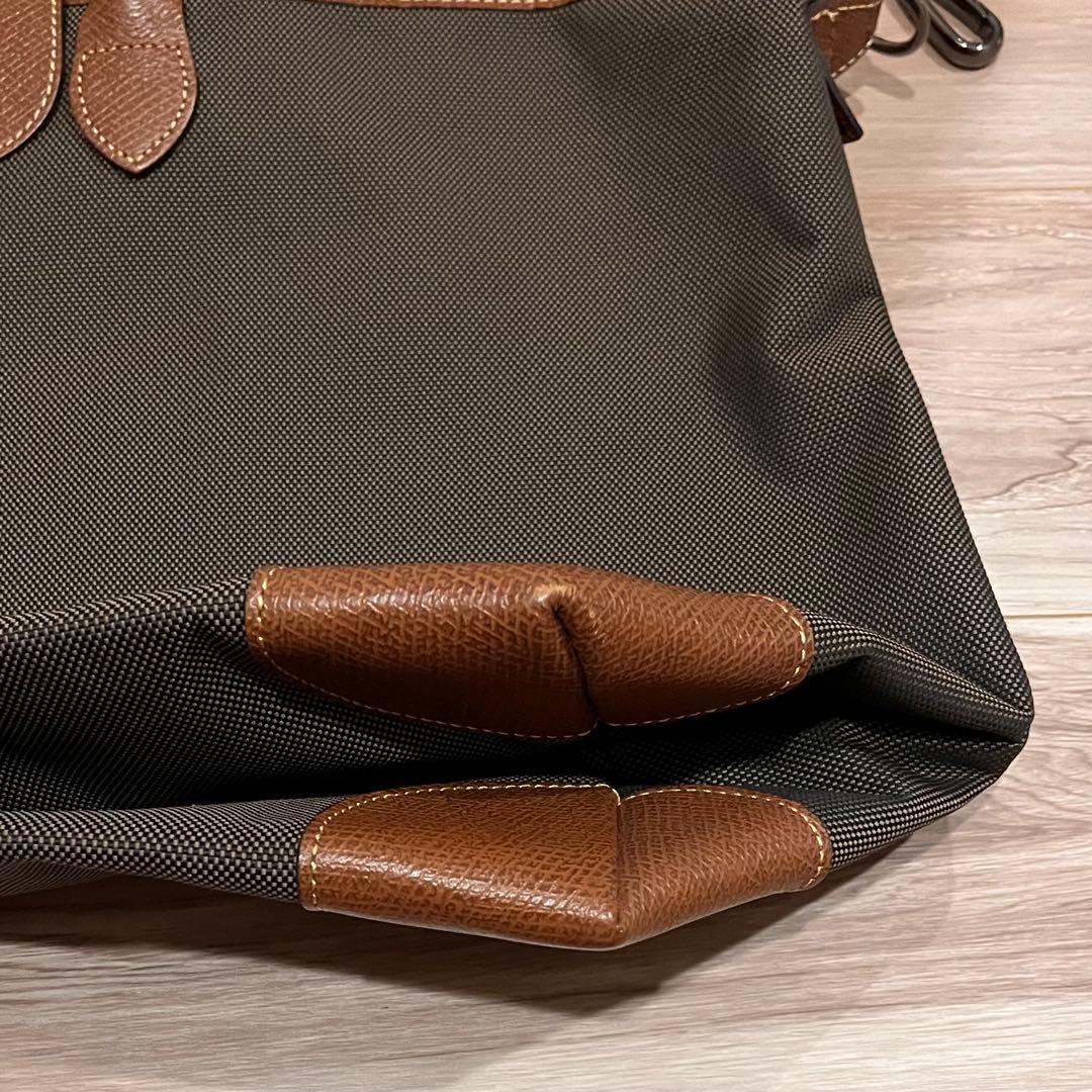 ロンシャンLONGCHAMP ボストンバッグ ボックスフォード カーキ/ブラウン