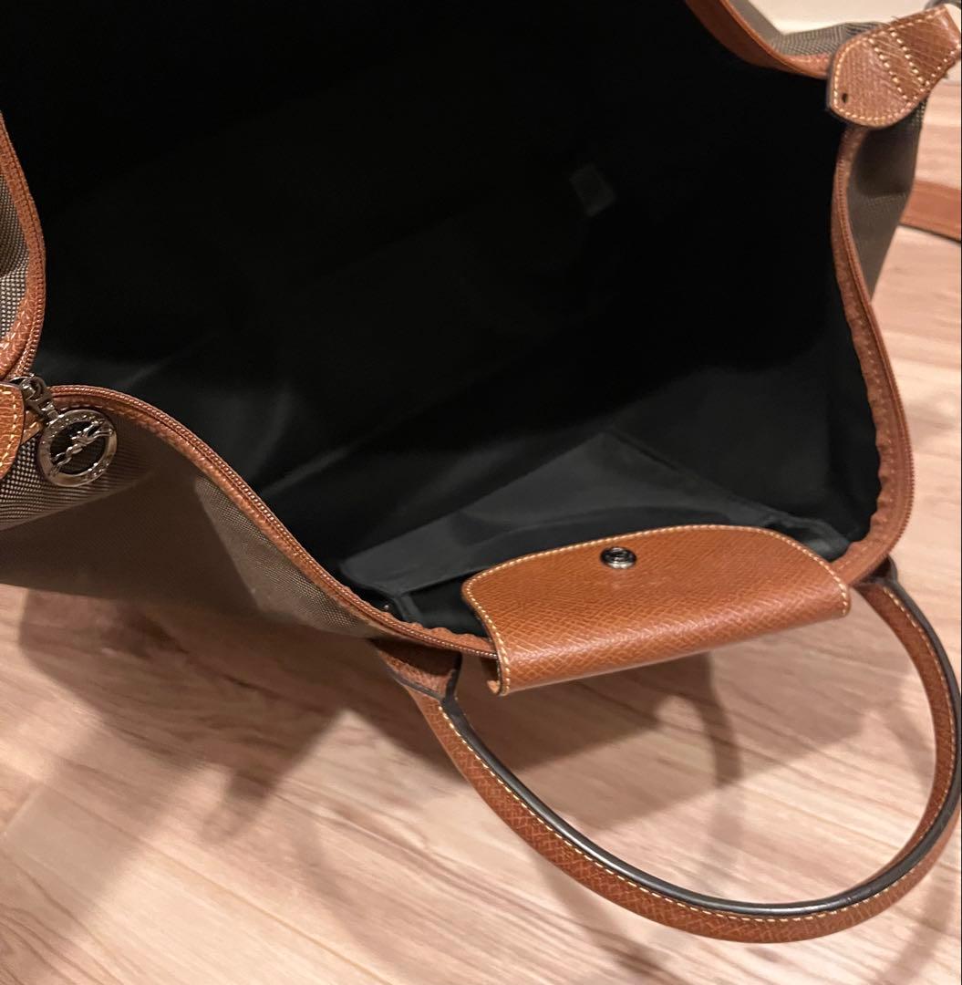 ロンシャンLONGCHAMP ボストンバッグ ボックスフォード カーキ/ブラウン