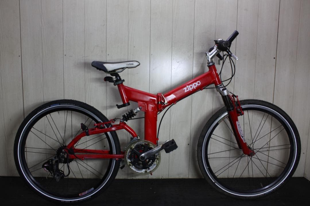 ZIPPO(ジッポー) 26型 アルミ 21速 450mm Wサス 折り畳MTB