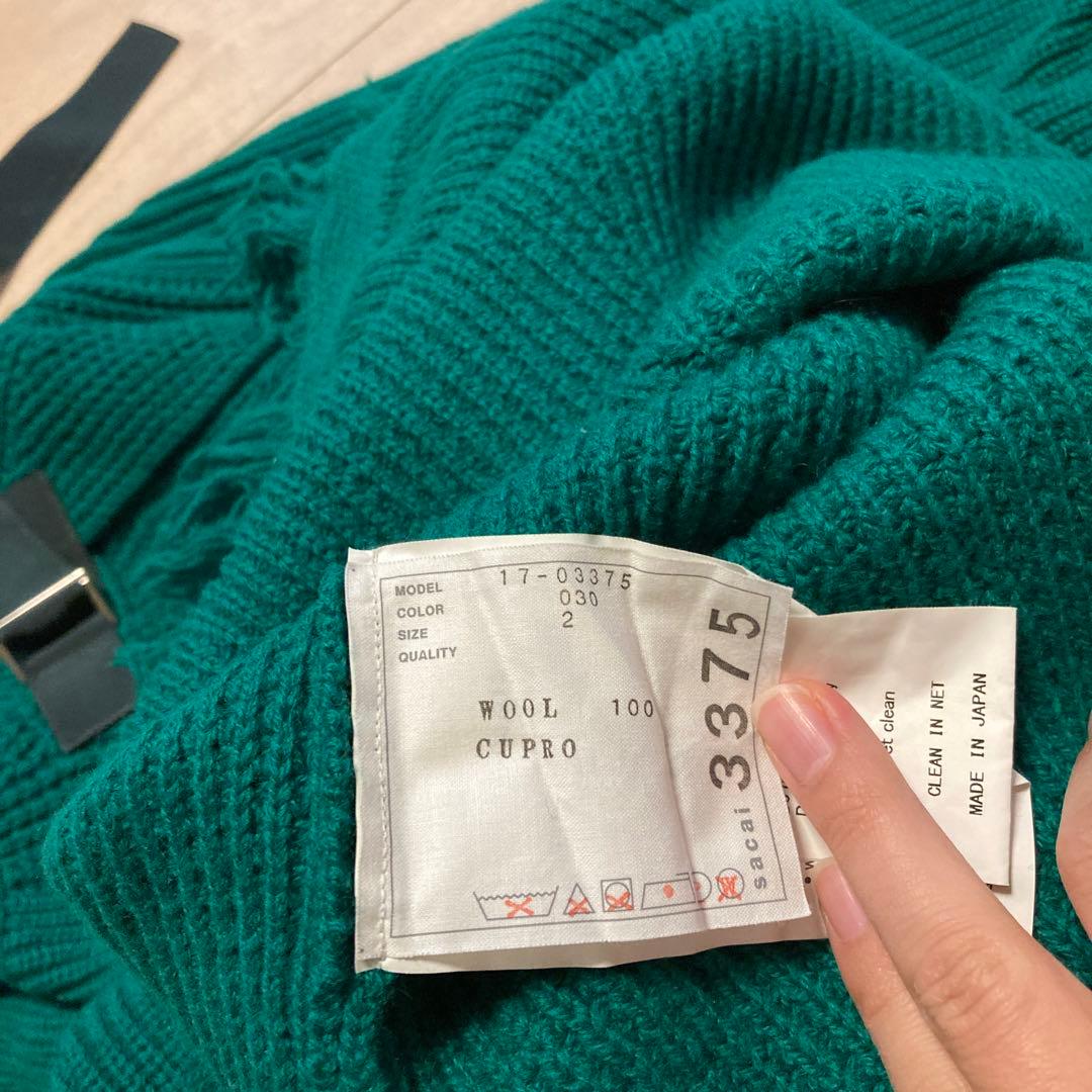 値下げ！sacai フリンジニット　完売品！