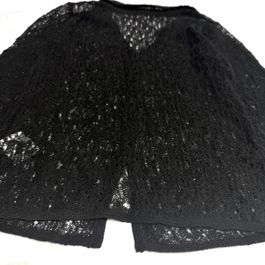 【しゅわしゅわ】2025✨️ニュアンス ウール レースポロニット トップス