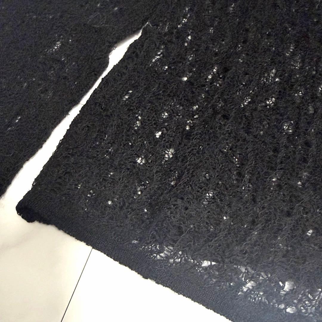 【しゅわしゅわ】2025✨️ニュアンス ウール レースポロニット トップス