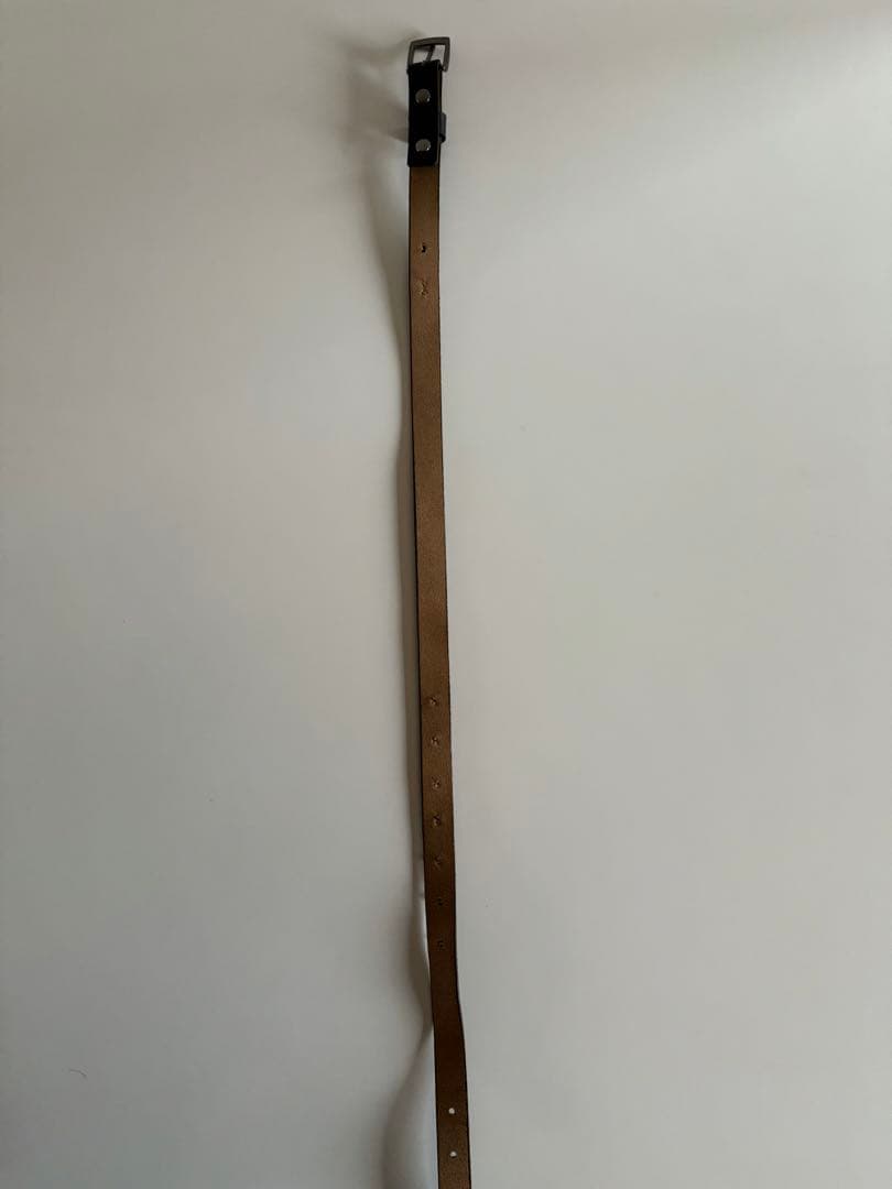 【美品】anytee Narrow Long Belt Black Black