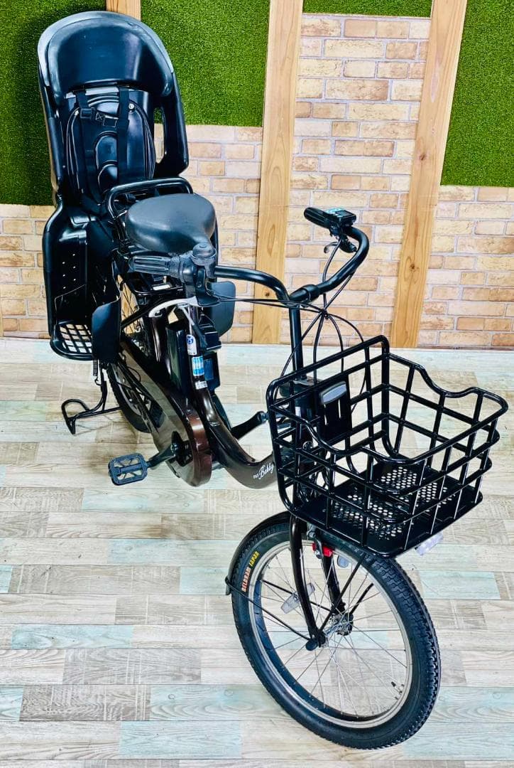 特価 ヤマハ 最高級バビー ブラウン 子供乗せ電動アシスト自転車 H1878