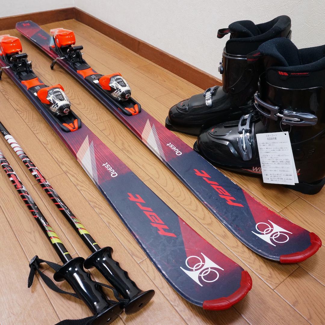 メンテ済 150cm 靴27cm HART スキーセット 靴未使用