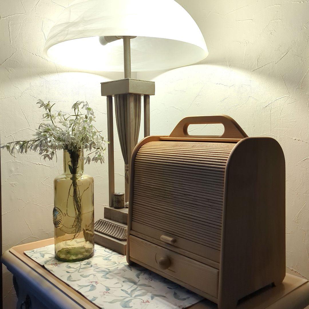 木製蛇腹コスメボックス　木箱収納　メイクボックス　化粧箱　小物入れナチュラル