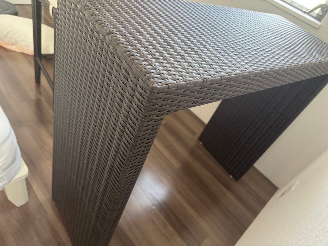 バーカウンターテーブルセット　シンセティックラタン