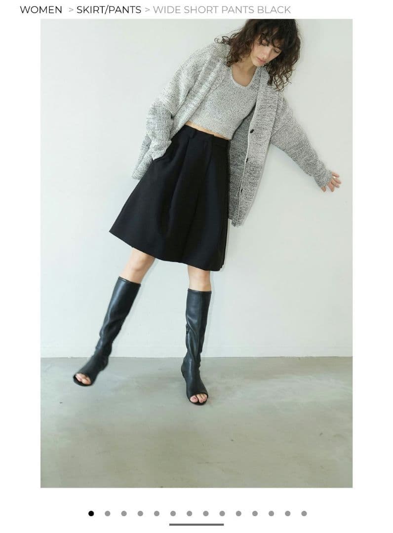 スカート CLANE WIDE SHORT PANTS