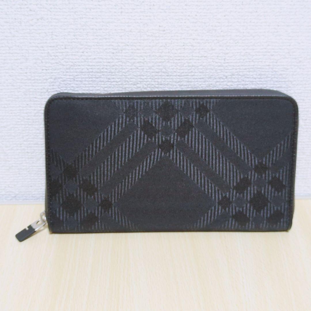 現行 極美品 BURBERRY ラウンドジップ 長財布 新ロゴ 2024SS