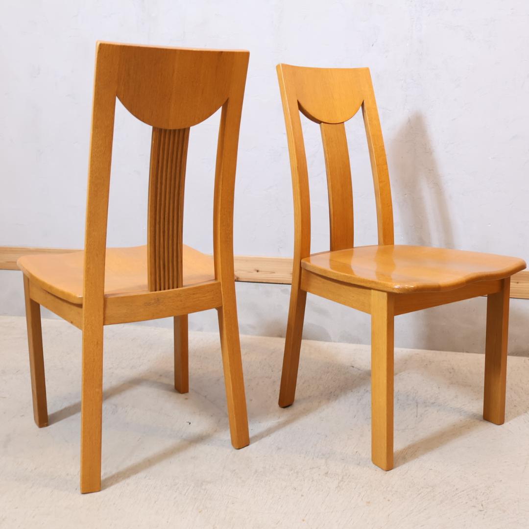 サントリー樽ものがたり オーク無垢 ダイニングチェア 2脚セット 楢材 椅子