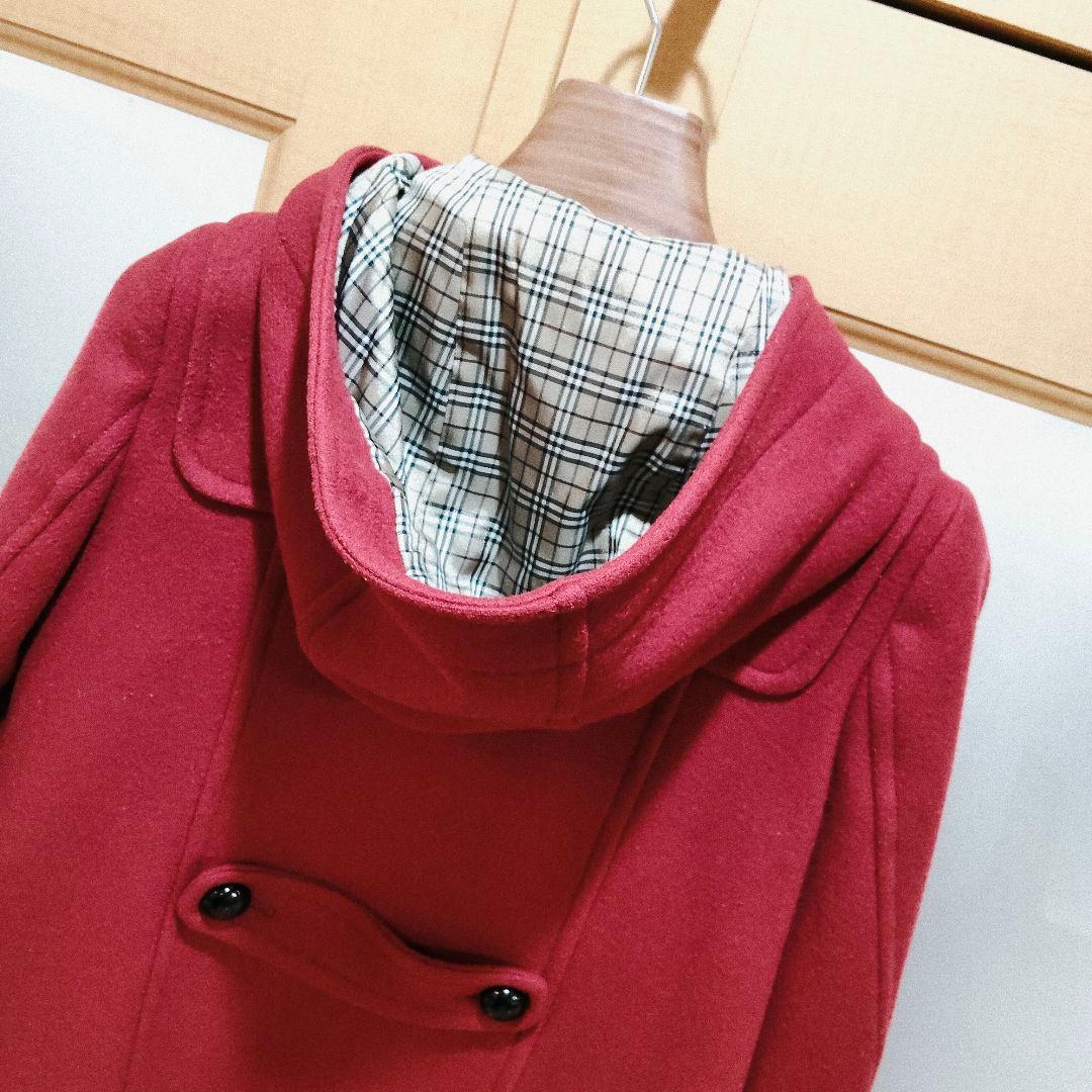 人気 バーバリー ブルーレーベル ダッフルコート ショート丈 ノバチェック