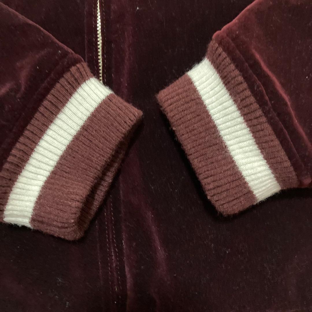 CPS 別珍 スカジャン 龍　日本地図　刺繍 1990's Mサイズ　ビンテージ