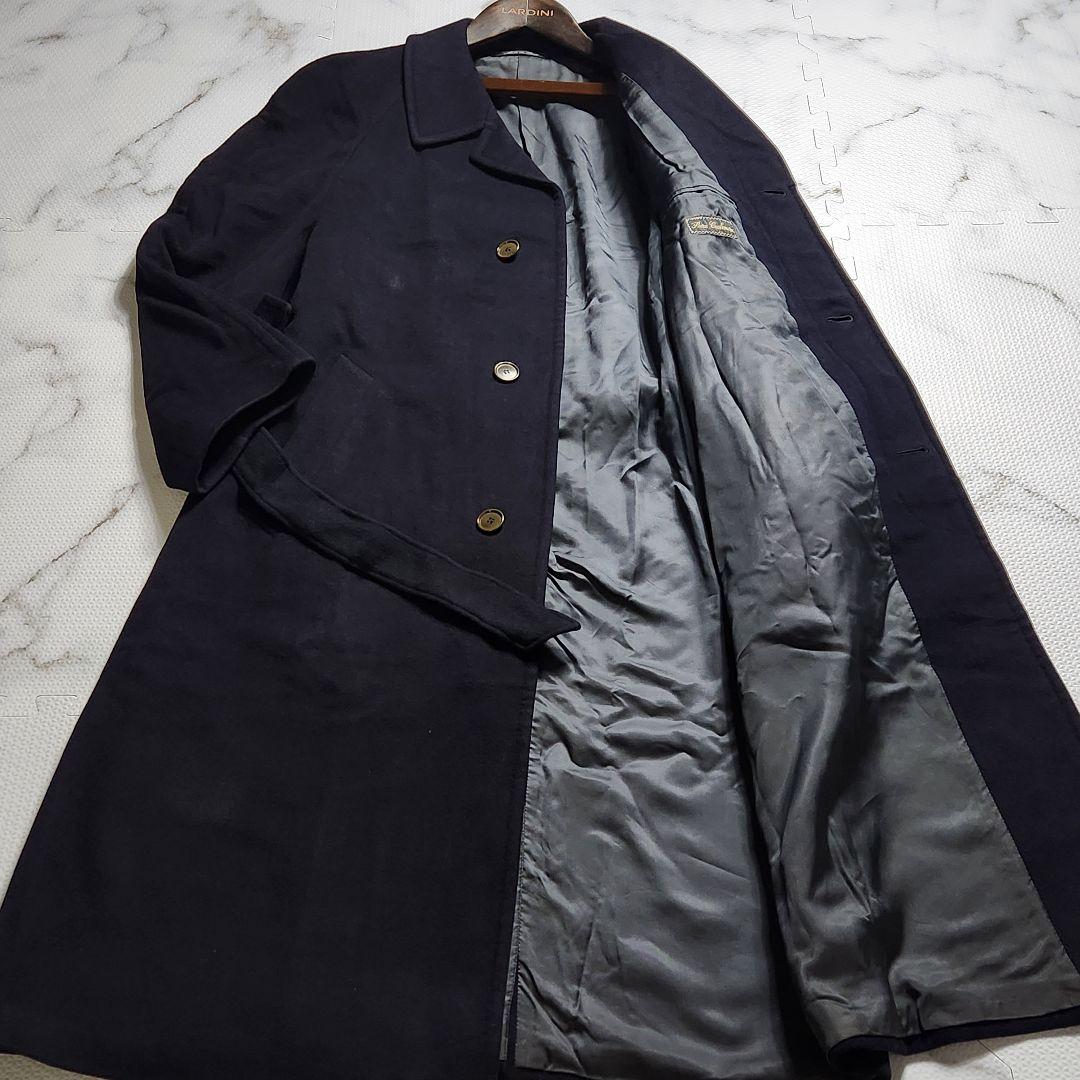 XXL相当 dunhill ステンカラーコート 総カシミヤ 2way ベルト